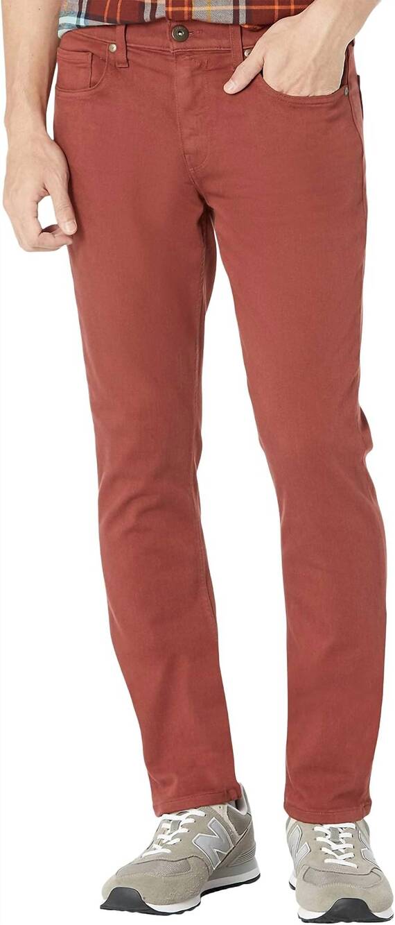NEW PAIGE men's lennox jean in cherry cola